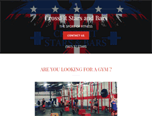 Tablet Screenshot of crossfitstarsandbars.com